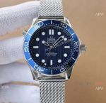 NEW! Replica Omega Seamaster James Bond 60th Anniversary Diver 300m Watch Blue 42mm